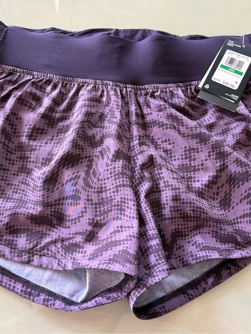 Under Armour Purple Printed Women's Athletic Shorts